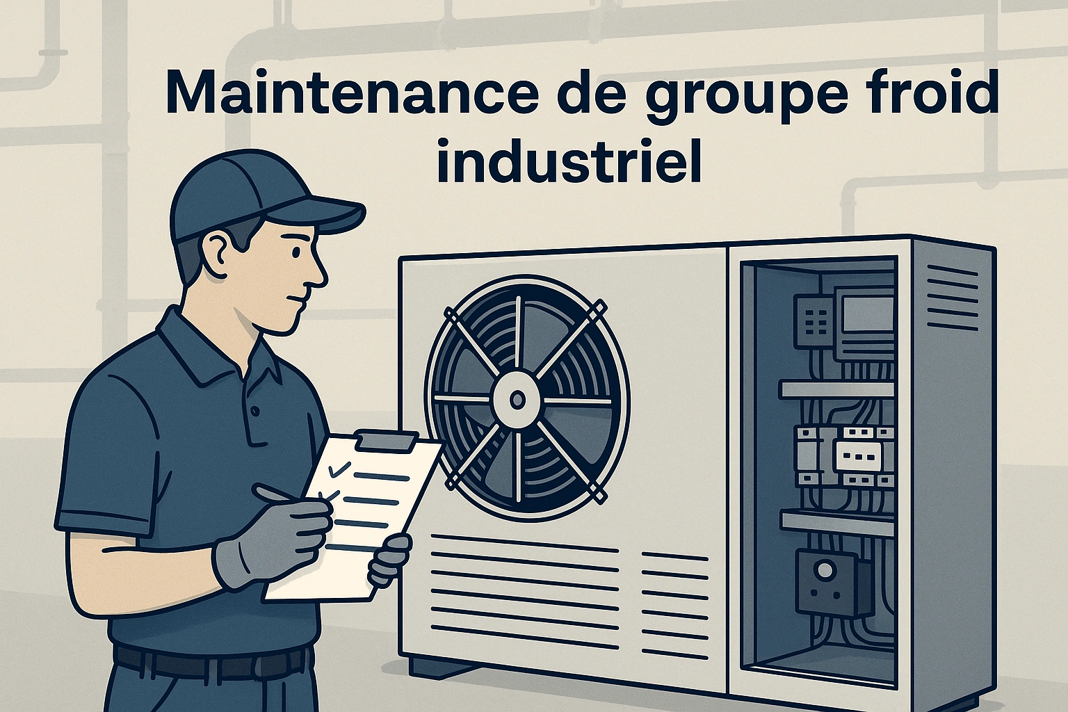 Maintenance préventive d'un groupe froid industriel