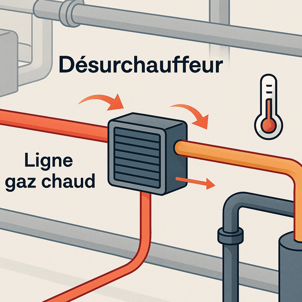 Module de récupération de chaleur sur ligne gaz chaud